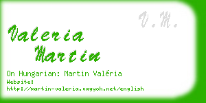 valeria martin business card