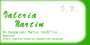 valeria martin business card